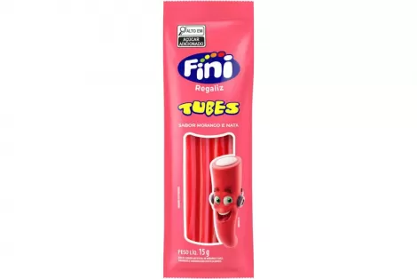 Fini Tubes Morango Azedinho 15G
